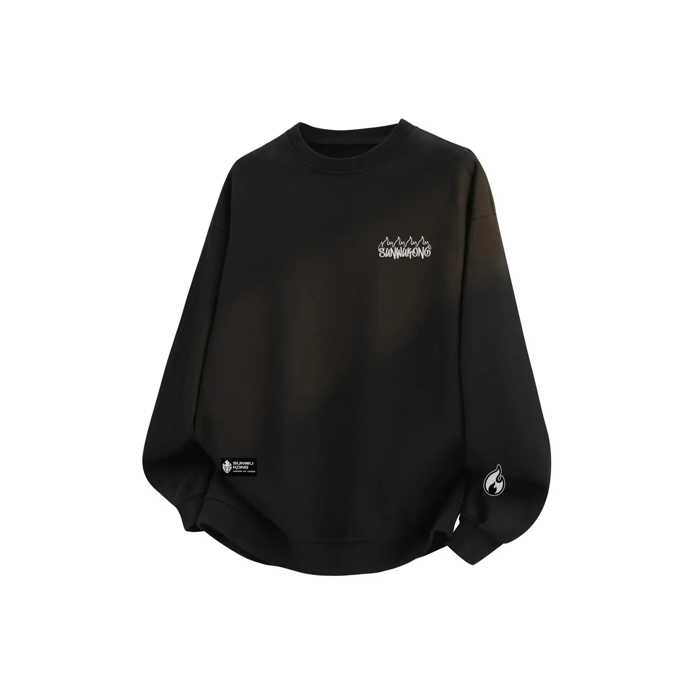 Honor of Kings Круглый воротник Свитшот Sun Wukong Hellfire Edition Унисекс