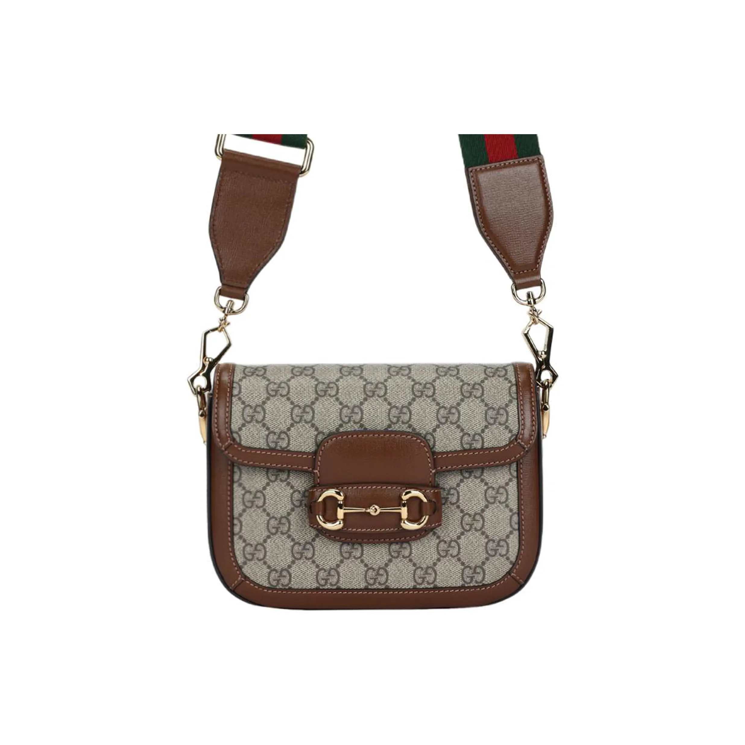 GUCCI Horsebit 1955 Mini Shoulder Bag Beige/Ebony