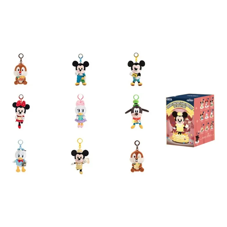 POP MART Микки Маус Vintage Era Коллекция Слепые Коробки Одиночная Слепая Коробка Полная Коробка 9 Упаковок