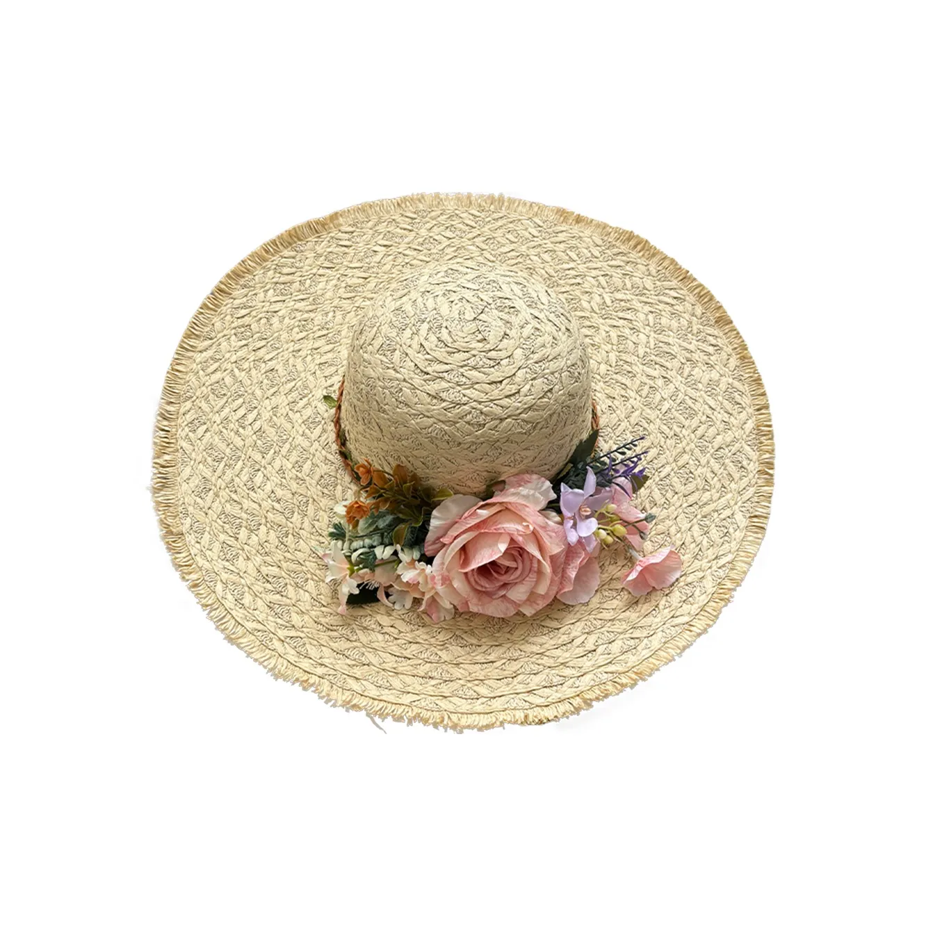 Youyoulan Соломенная плетеная шляпа с защитой от солнца женская