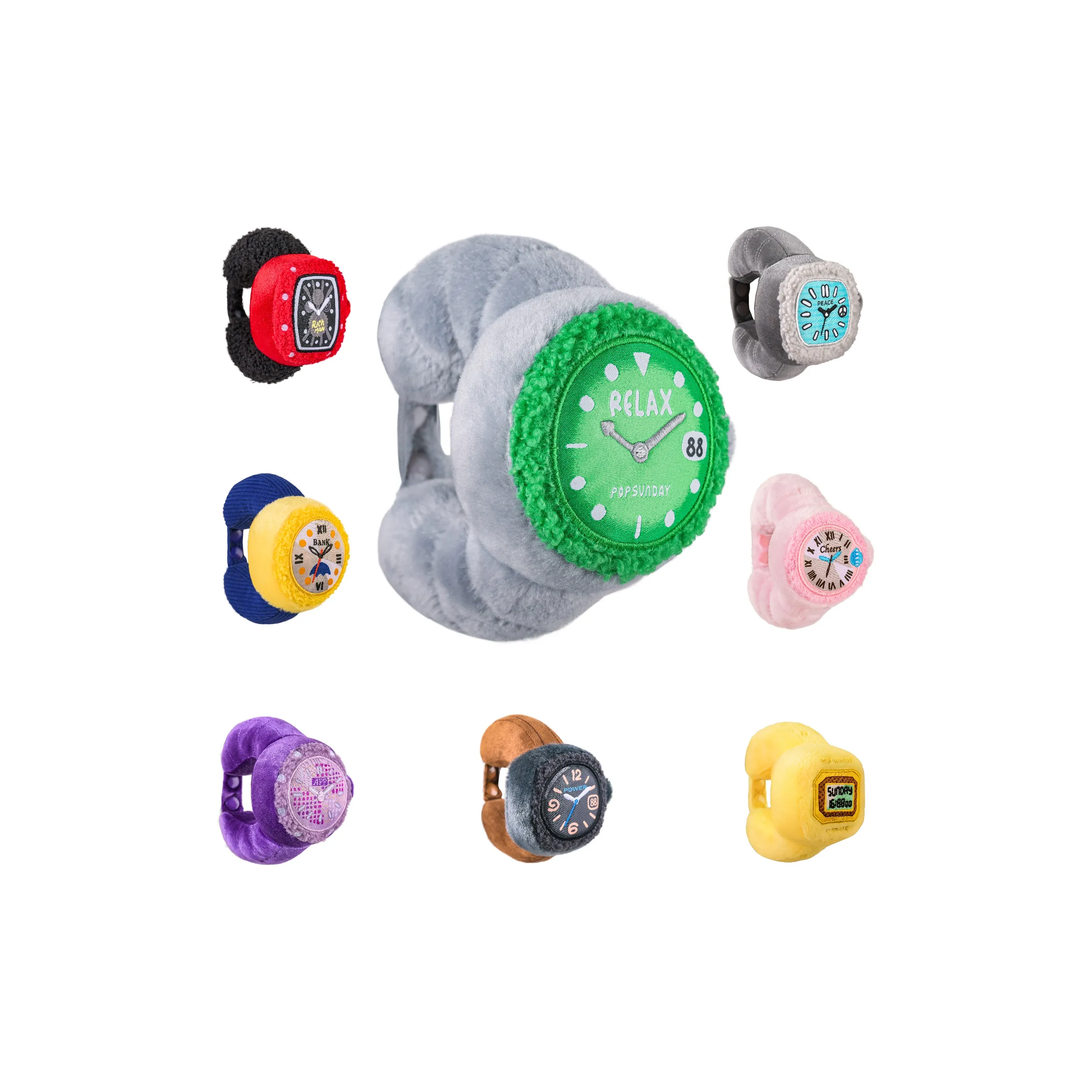 POP SUNDAY RELAX Watch Слепые коробки Один Mystery Коробка Целая коробка 8 шт