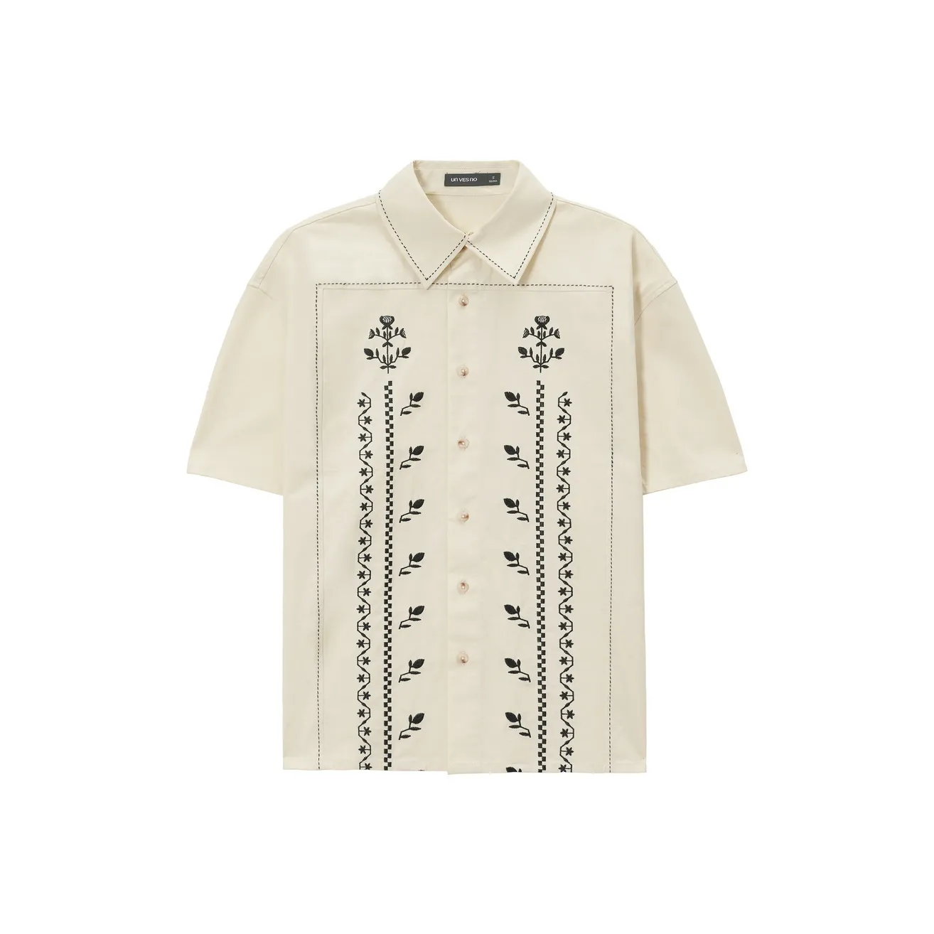 UNVESNO Слюдяной белый Унисекс Рубашки