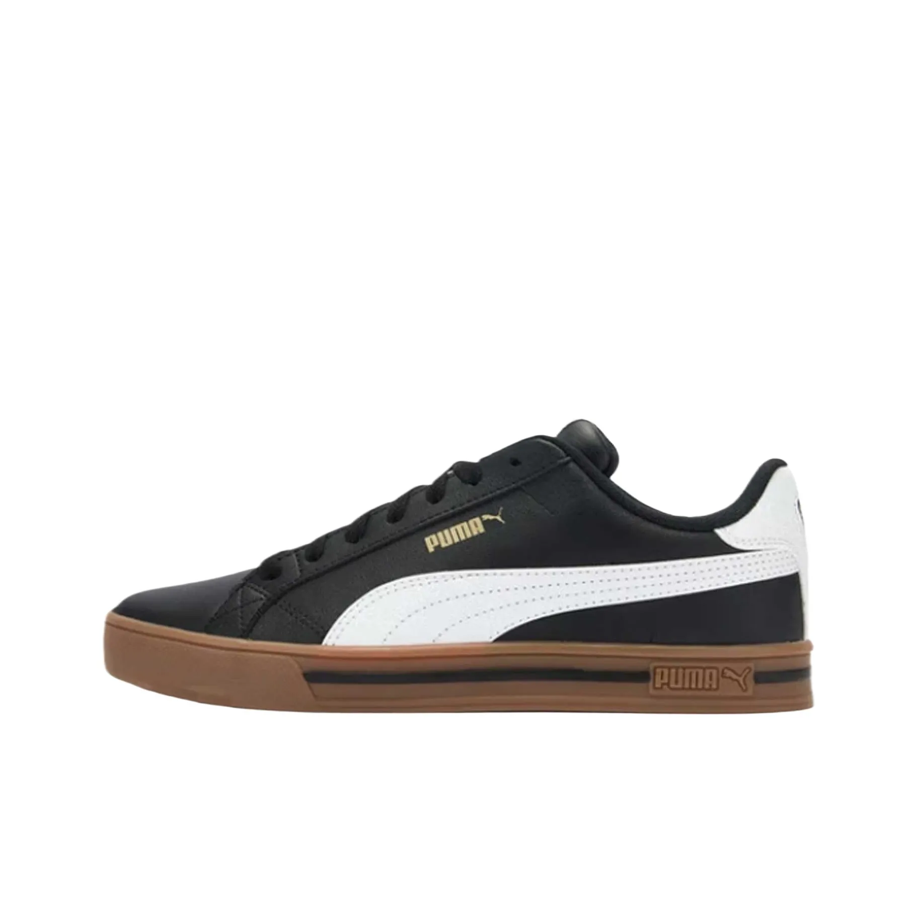 PUMA Smash Vulc V3 Дышащие Низкие Кроссовки для Скейтбординга Унисекс Черные