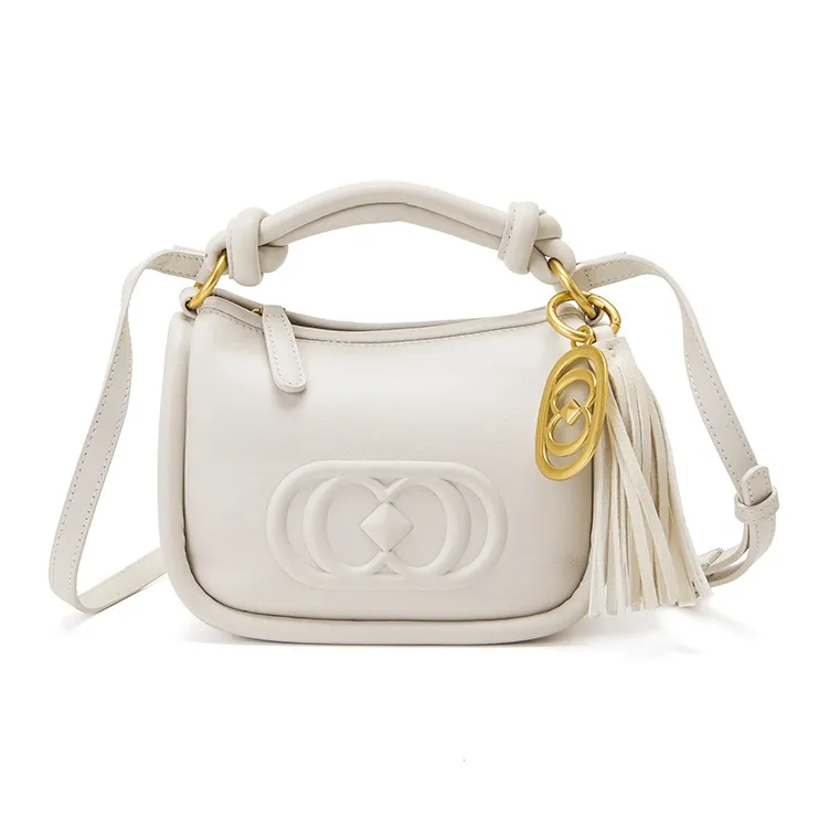 La Carrie Сумка через плечо из коровьей кожи сумка обычная женская цвет экрю