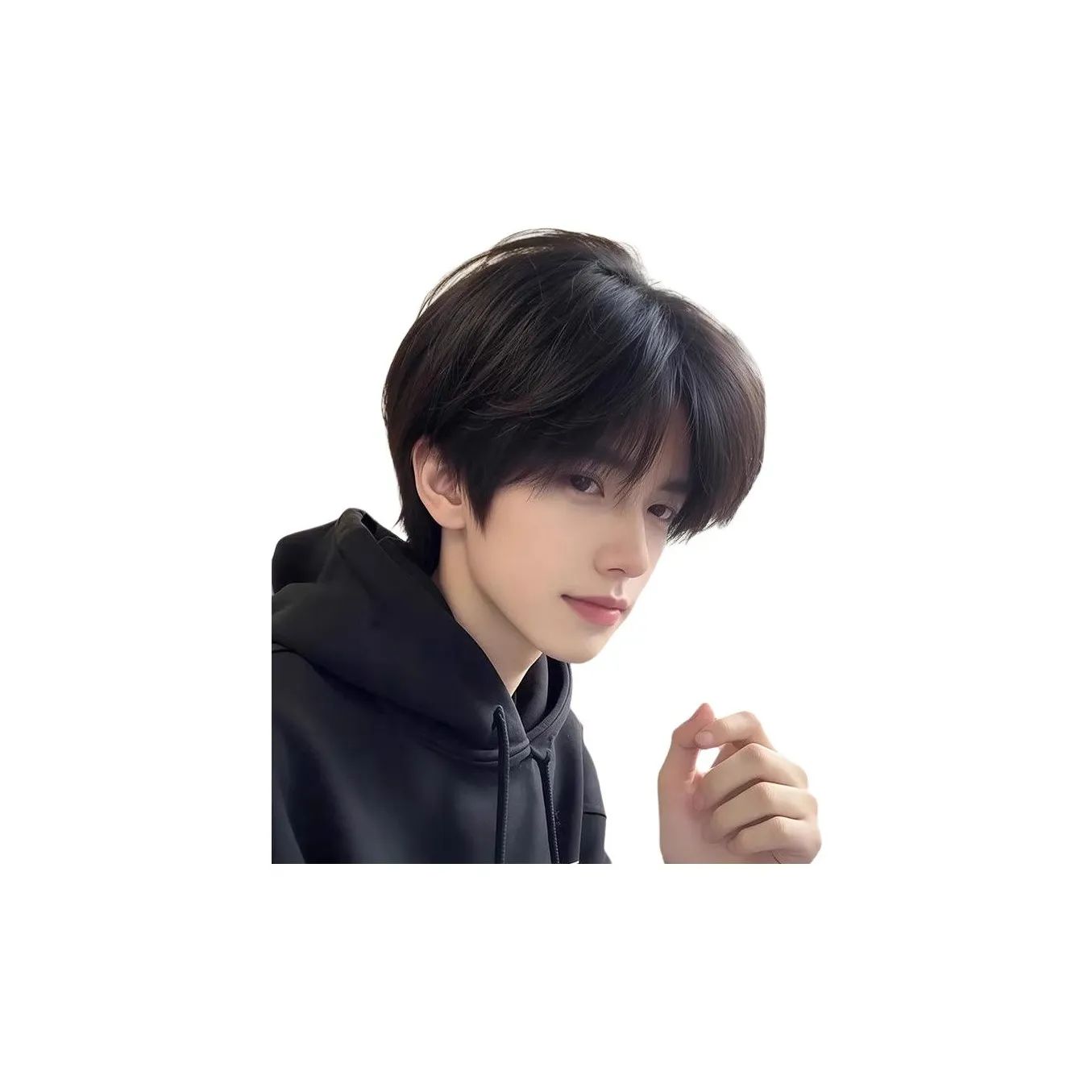 FYOSEE Перука Men's Differential Stray Волосы COVER Молодая Короткая Стиль Корейский Мужской