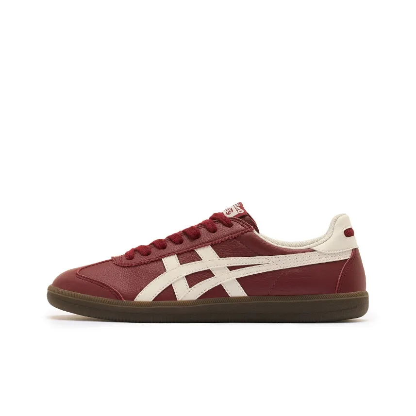 Onitsuka Tiger Tokuten Устойчивый к истиранию Низкий Топ Casual Унисекс Бордовый