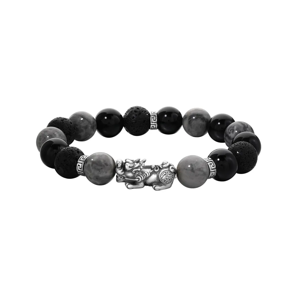MOLADY Agate Beaded Bracelet For Men's