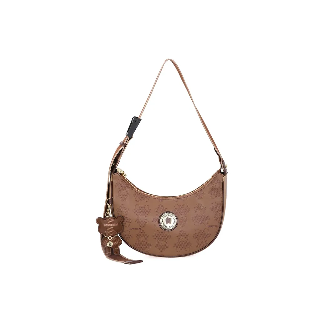 DANNYBEAR Сумка через плечо из синтетической кожи унисекс шоколадный коричневый