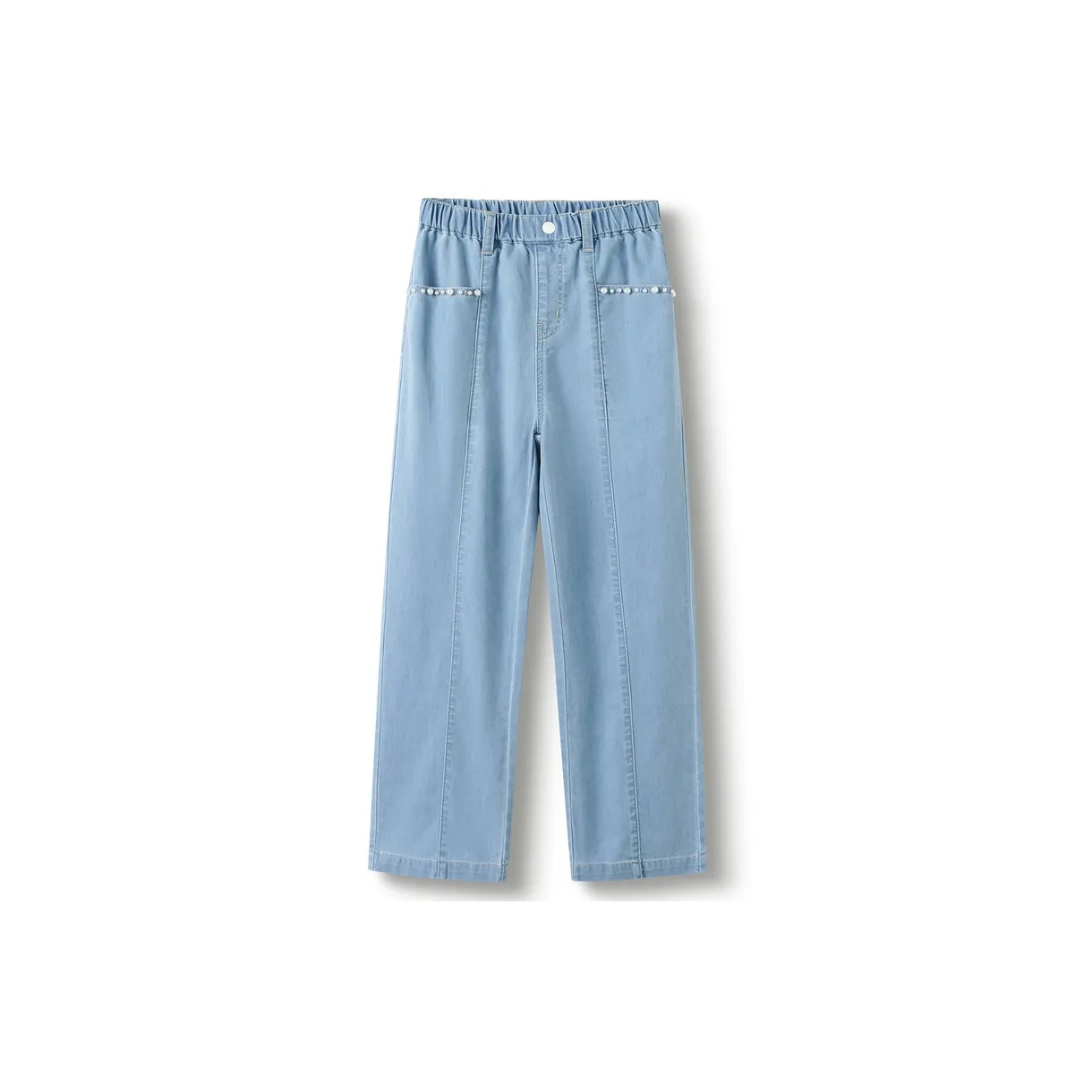 BALABALA Повседневные джинсовые штаны светло-голубой унисекс