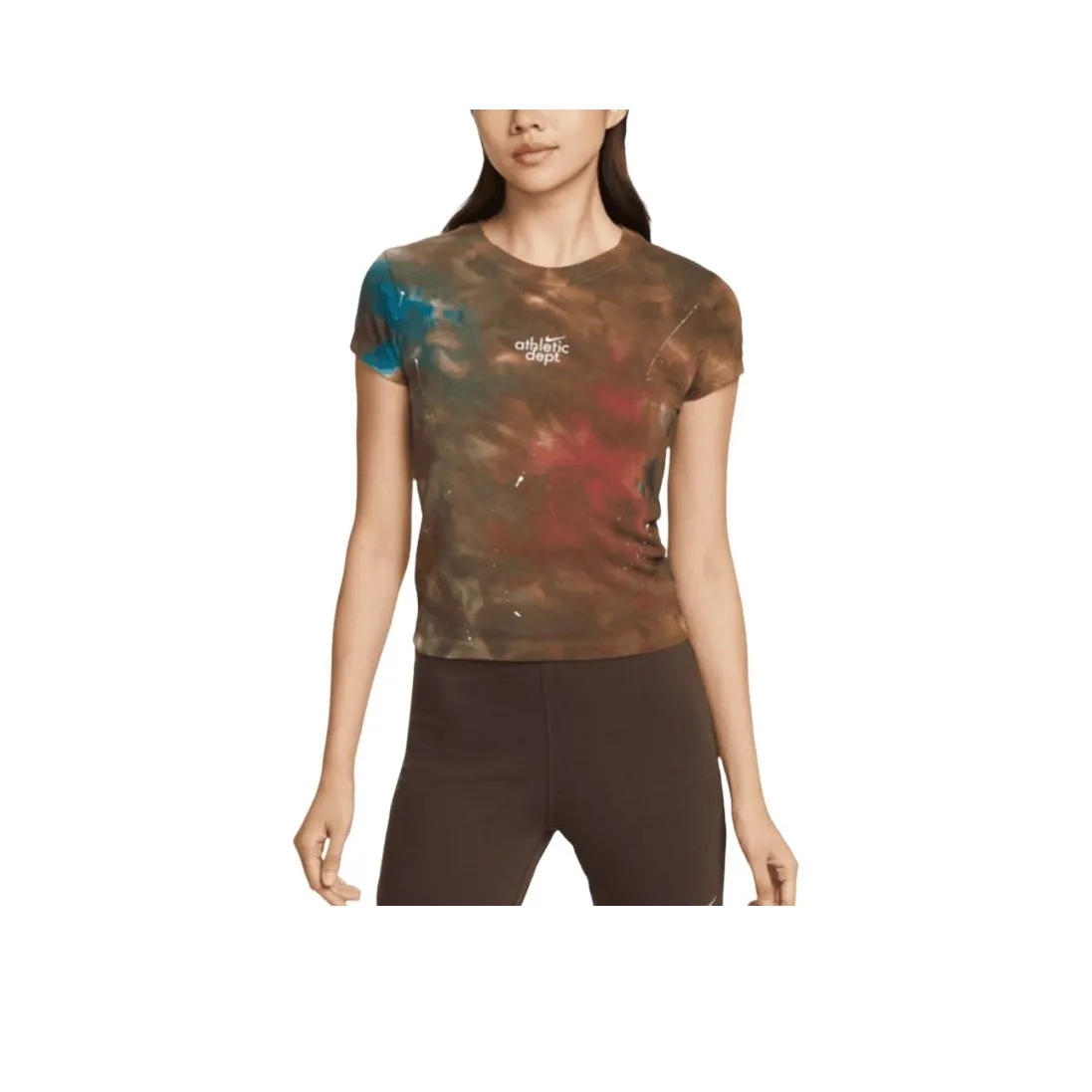 NIKE Коричневые Женские Футболки