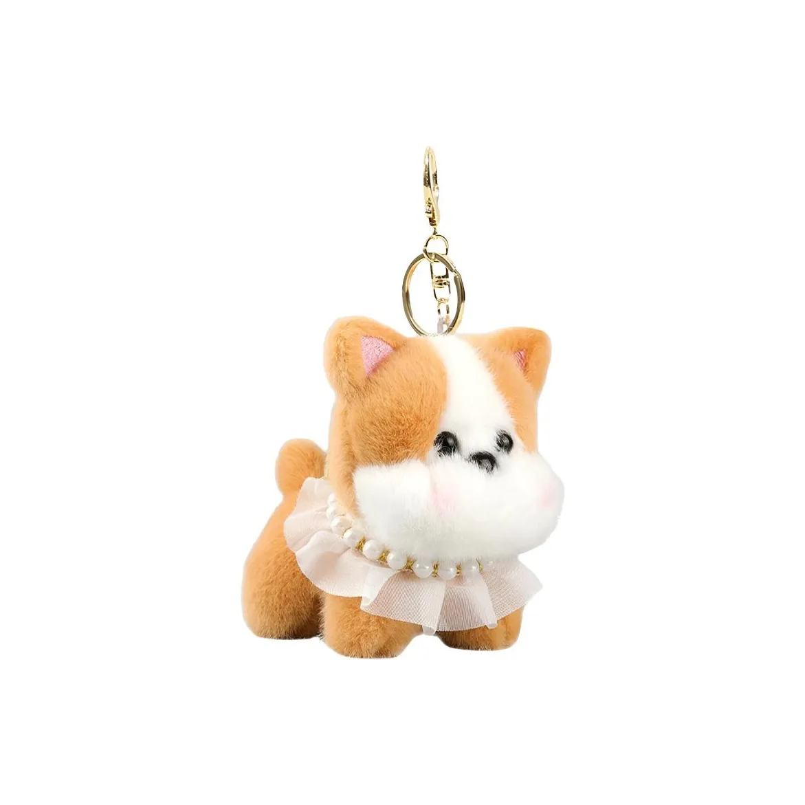 Brangdy Жемчужное ожерелье мягкий и очаровательный щенок кукла плюшевая подвеска 9 см рекомендуемый рост