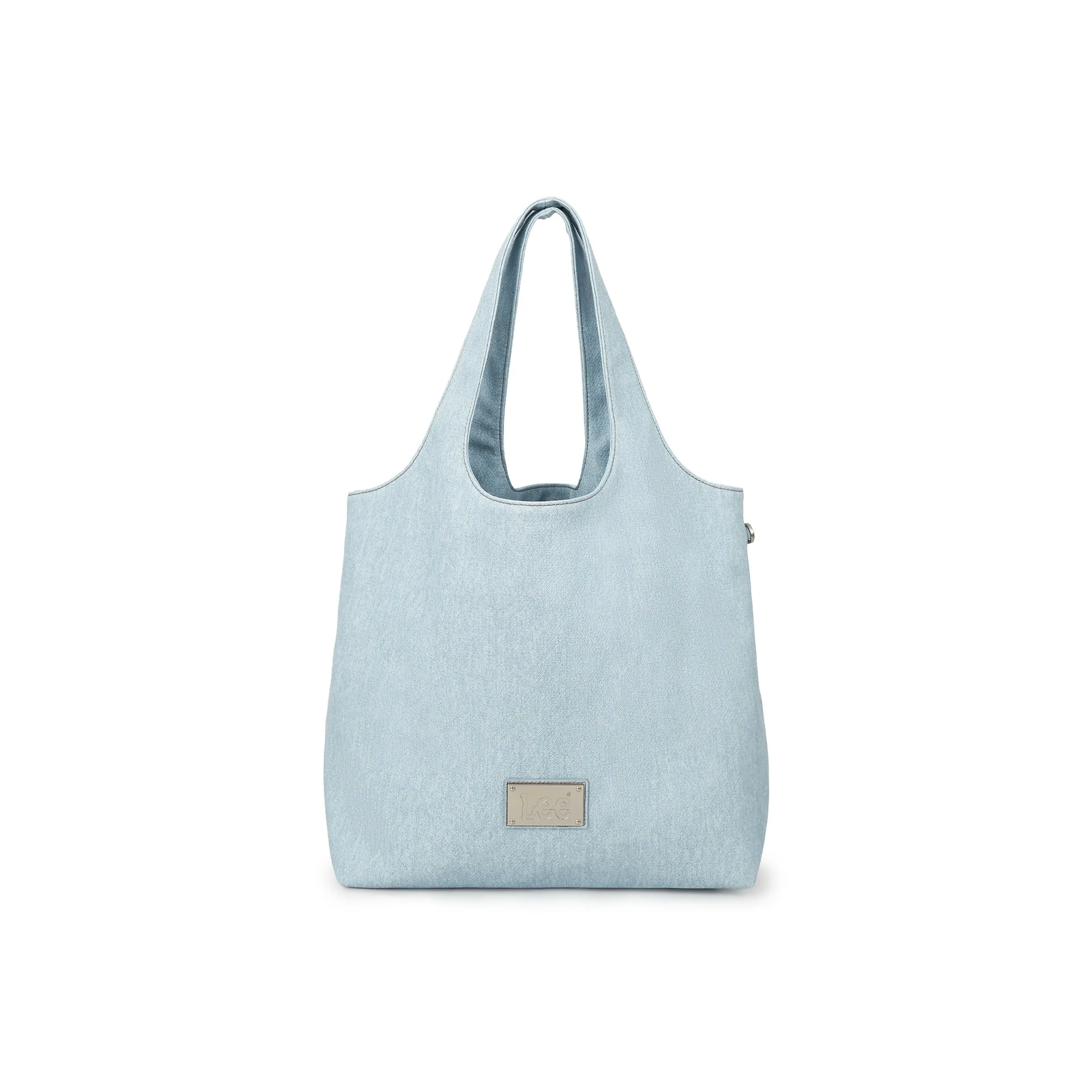 Lee ПУ (полиуретан) Сумка через плечо Тоут Средняя Женская Светлый Деним