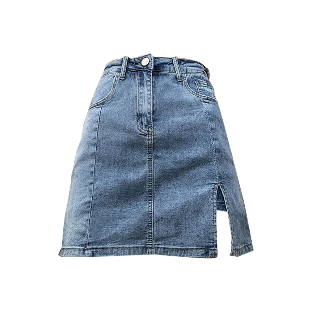 YEARNED HIGH RISE Джинсовые короткие юбки для похудения Женские