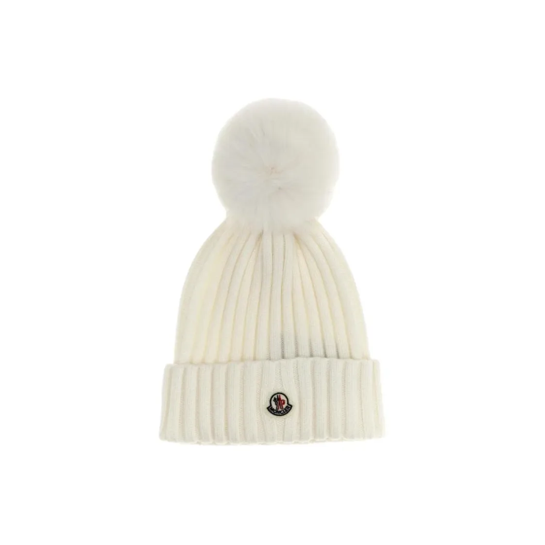 MONCLER Шерстяные шапки Wool Beanies Женские Белые