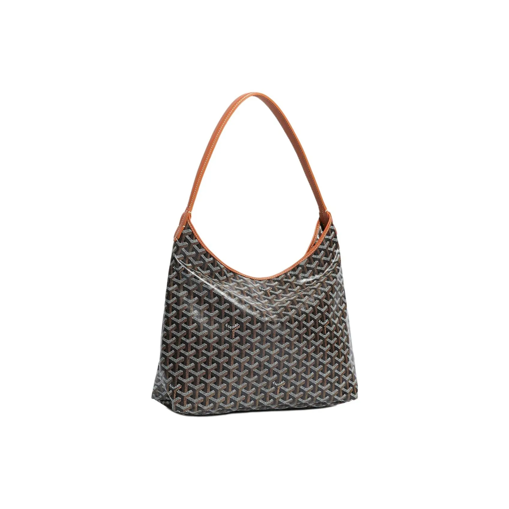 GOYARD Bohème Hobo Canvas With Leather Shoulder Bag Combo Bag Shoulder Bag Women's Brown