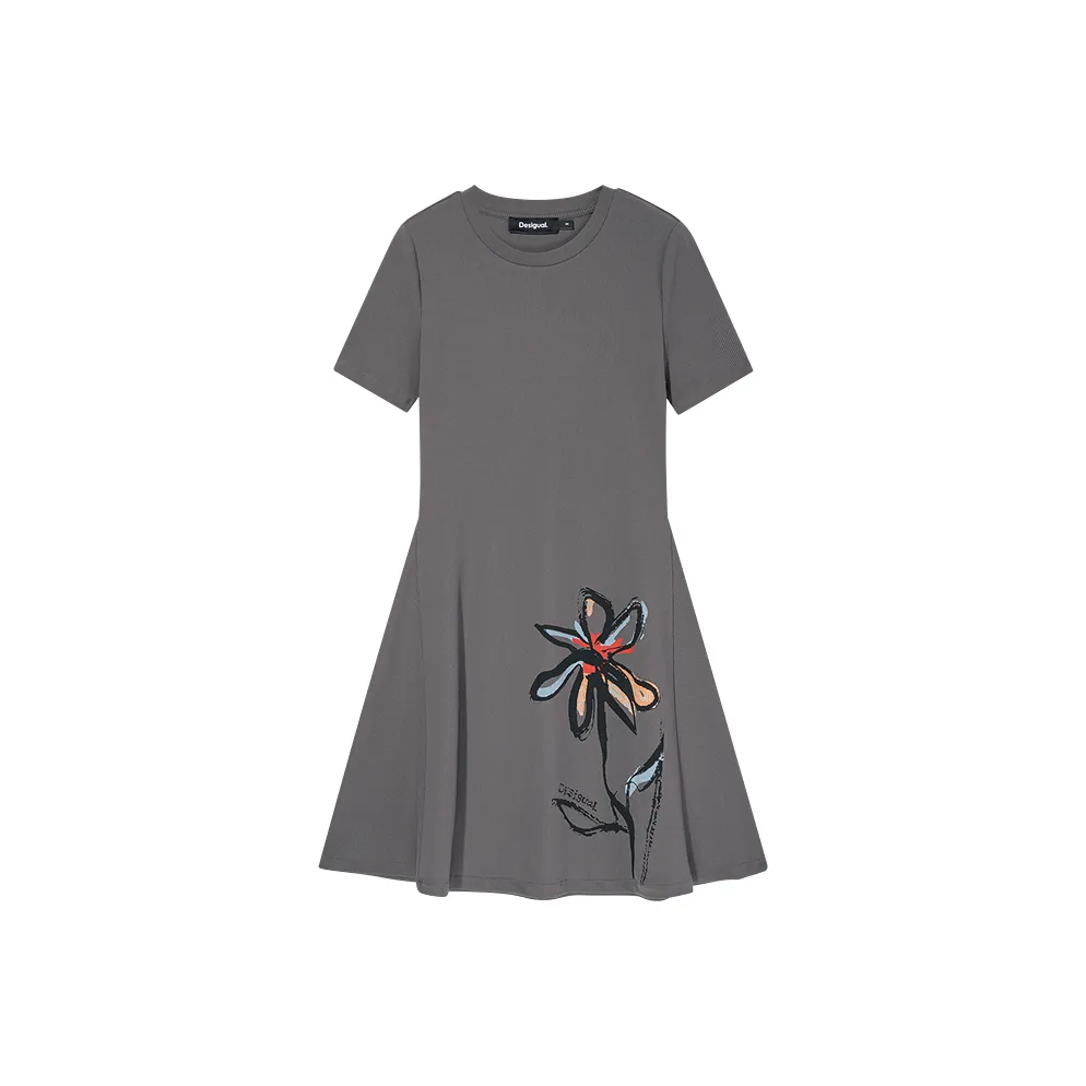 Desigual Короткое Платье с Короткими Рукавами Женское