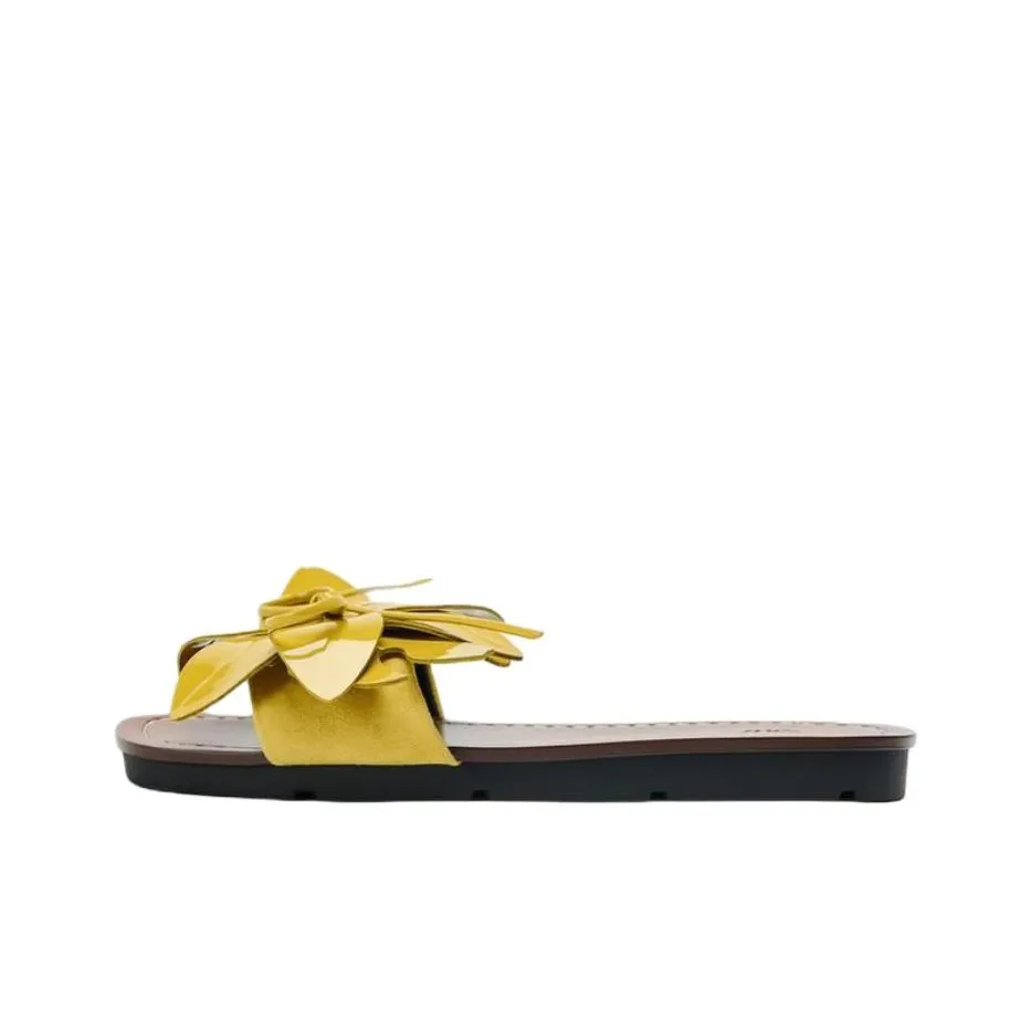 ZARA Устойчивые к истиранию Слипоны Женские Лаймово-зеленый