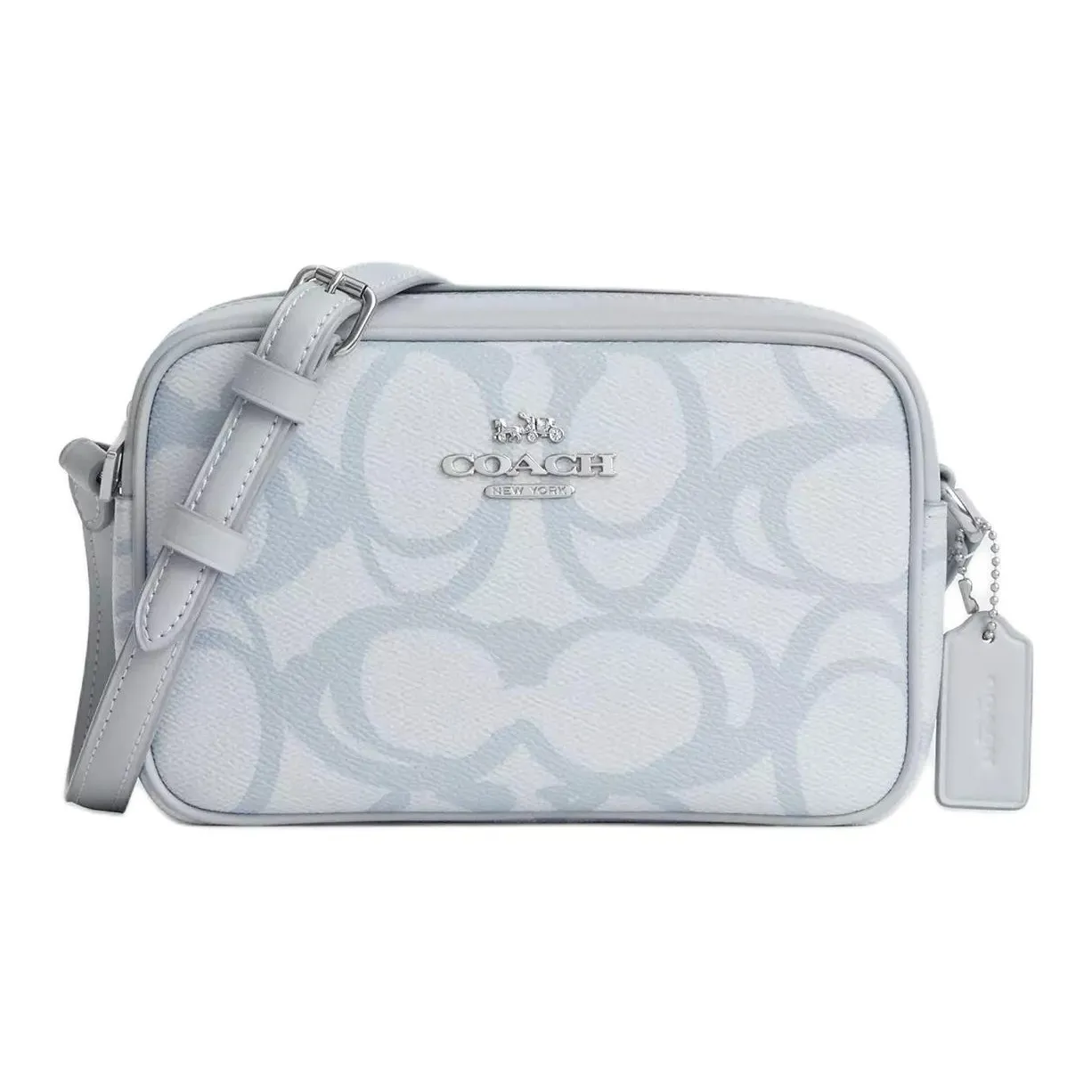 COACH Jamie Покрытый холст Сумка через плечо Мини Женская Ледяной синий