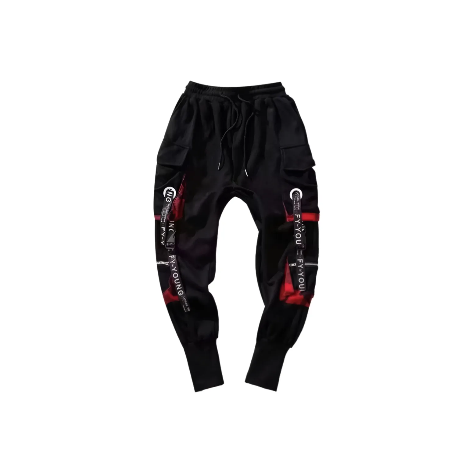 MARTHENAUT Черные Тайтсы Hip Hop Унисекс Повседневные Брюки