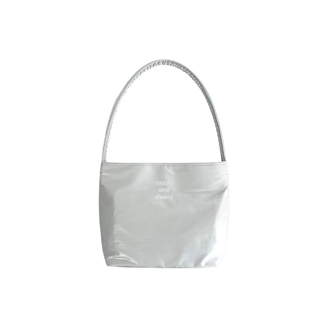 MUCU AND EBONY Полиэстер Ведрообразная Сумка Стандартная Женская Серебряная