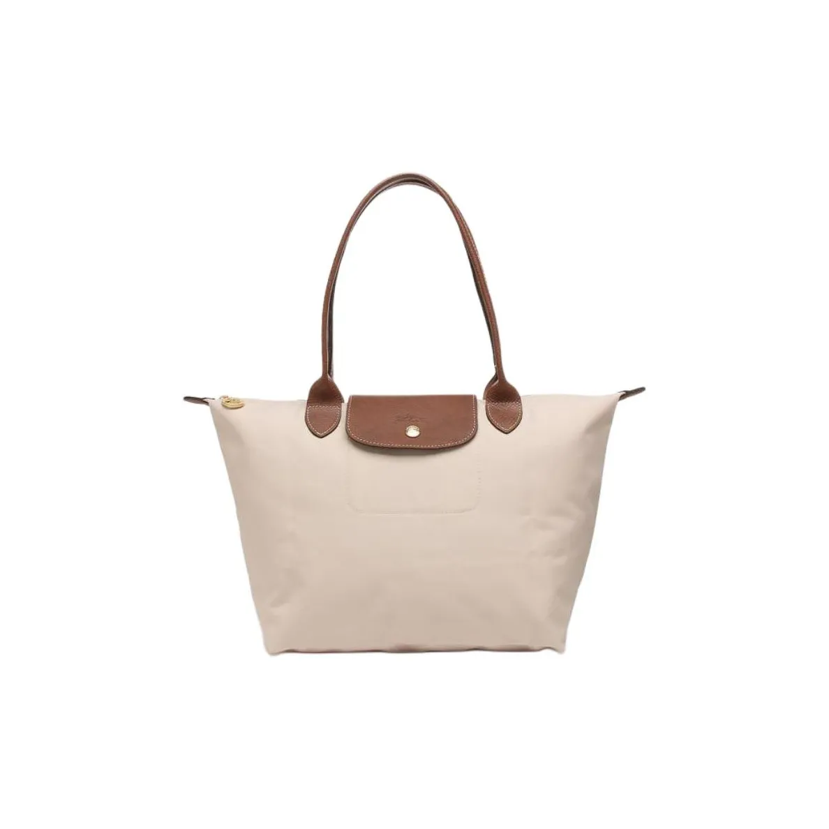 LONGCHAMP Le Pliage Fabric Dumpling Bag Handbag Shoulder Bag Medium Size Women's Paper Color