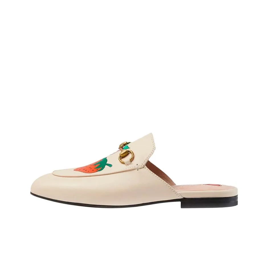 GUCCI Slip Resistant Closed Toe Slippers Women's Ivory