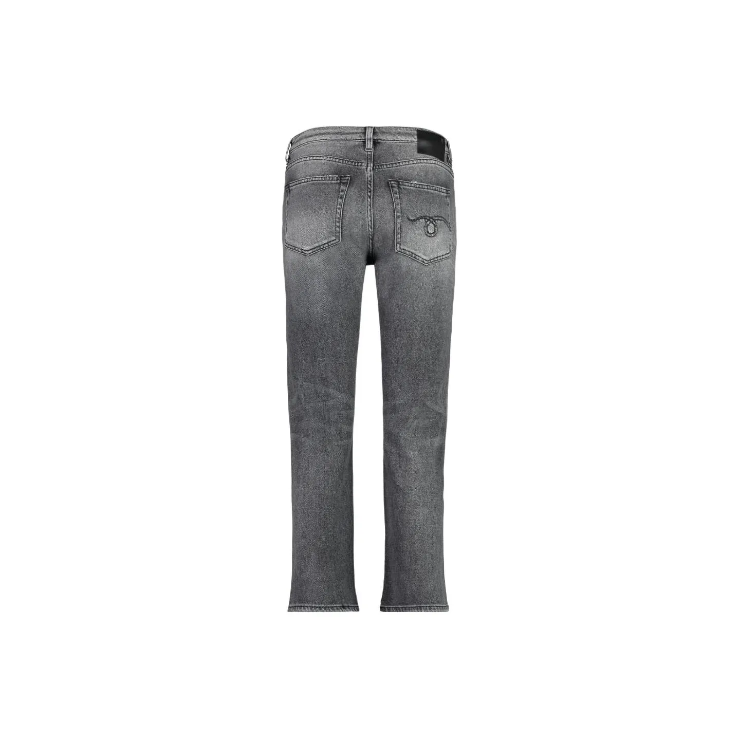 R13 Mid Rise Distressed Edge Jeans