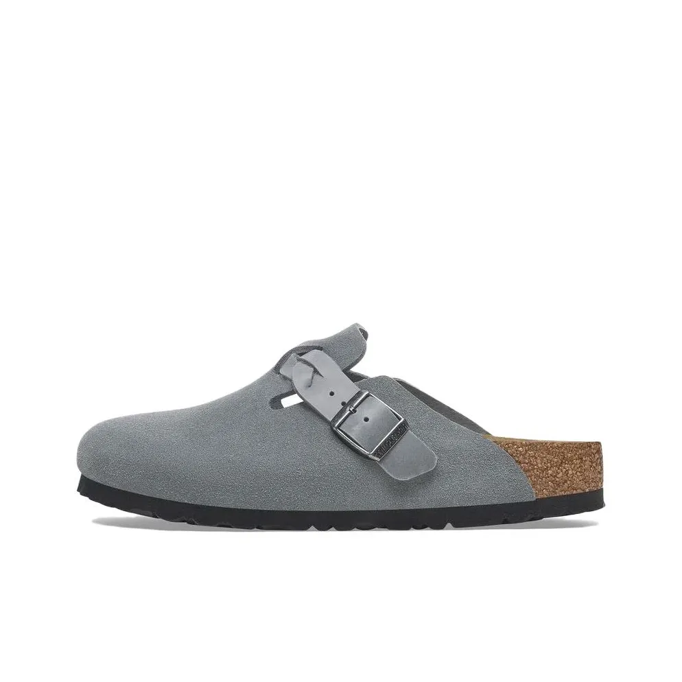 Биркенсток Бостон Брейдед ЭВА Устойчивый к истиранию Домашние тапочки Женские Базальт Серый