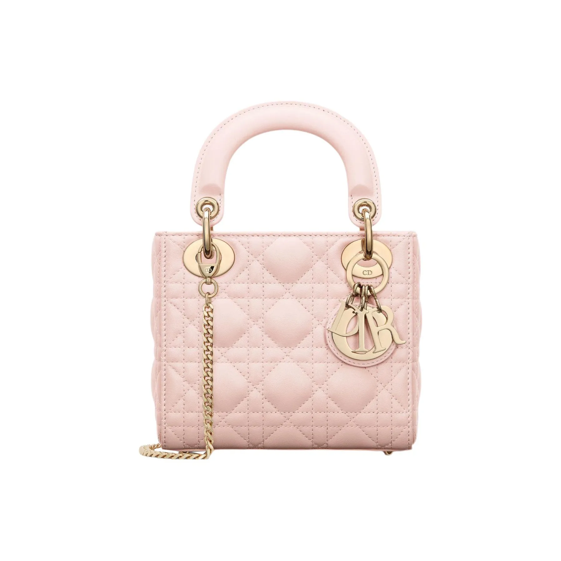 DIOR Lady Dior Sheepskin Lady Dior Bag, Shoulder Bag, Crossbody Bag, Handbag Mini Women's Rouge Pink