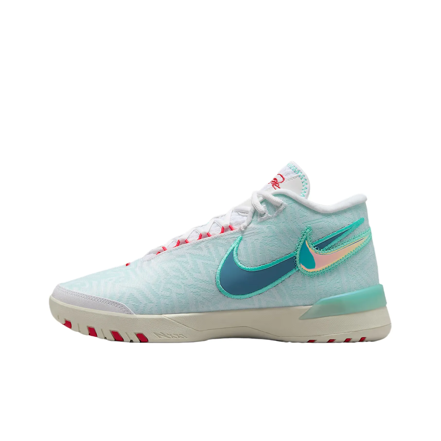 Nike Lebron NXXT Genius EP Устойчивый к истиранию Дышащий Поддерживающий Сцепление MID Топ Баскетбольные кроссовки Мужские Белые