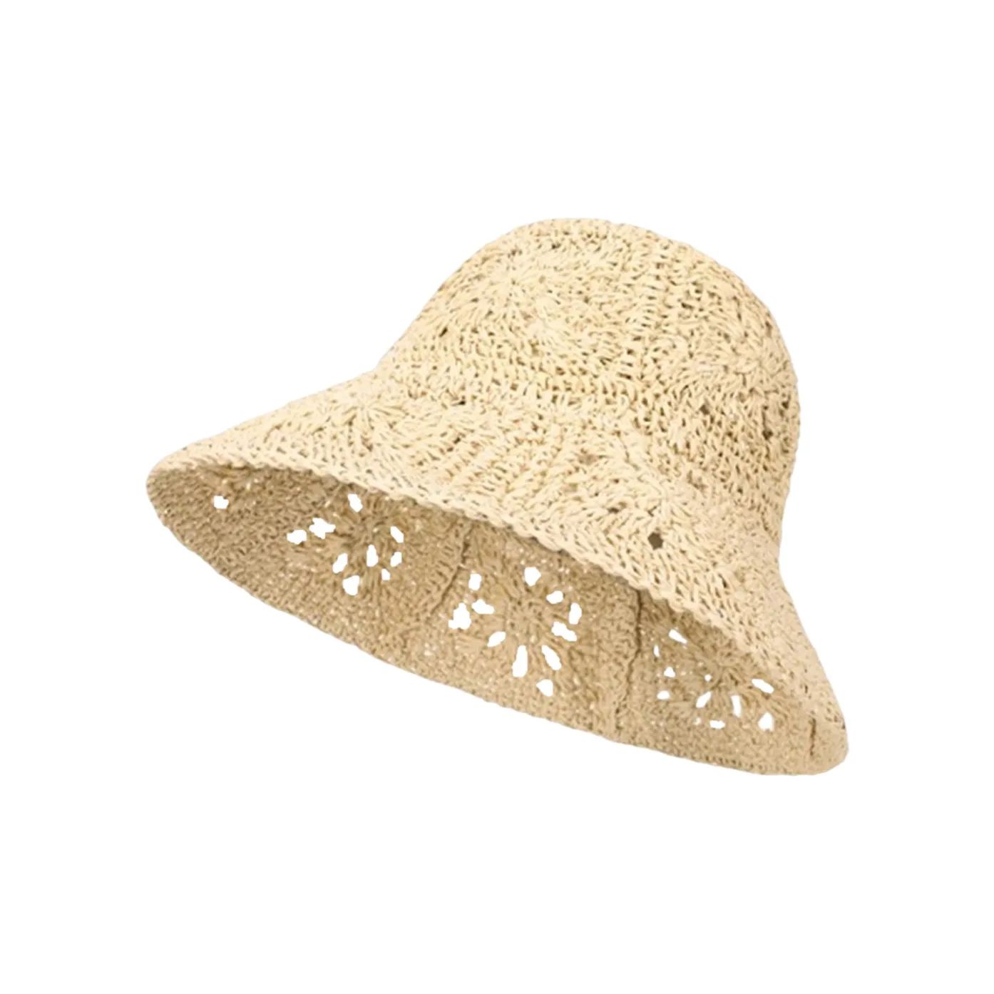 Youyoulan Соломенная плетеная шляпа с защитой от солнца женская