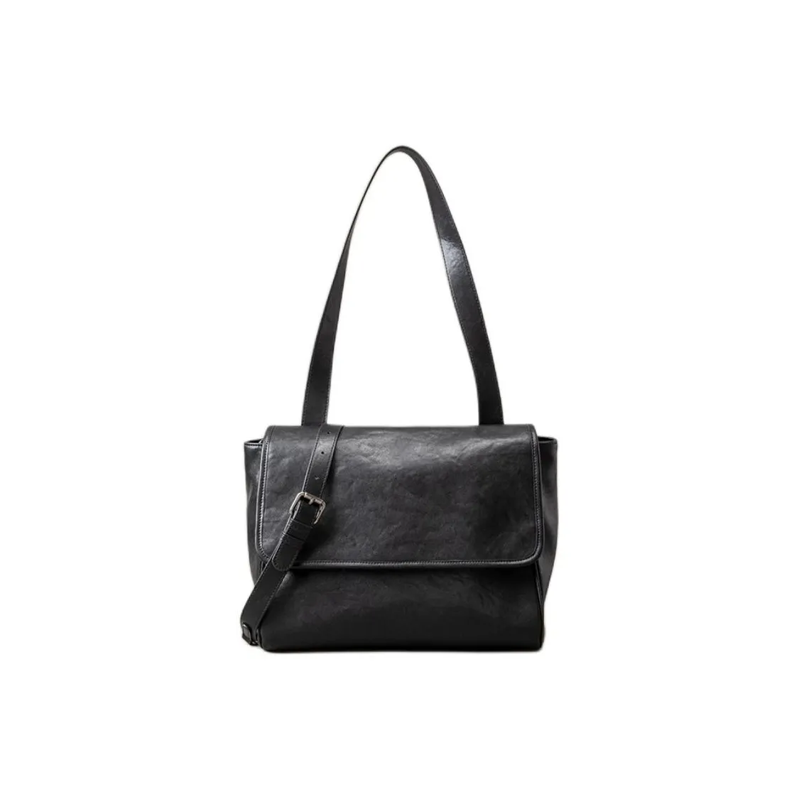 SHIZIYOUA Сумка для курьера из коровьей кожи сумка через плечо сумка для мужчин черная среднего размера