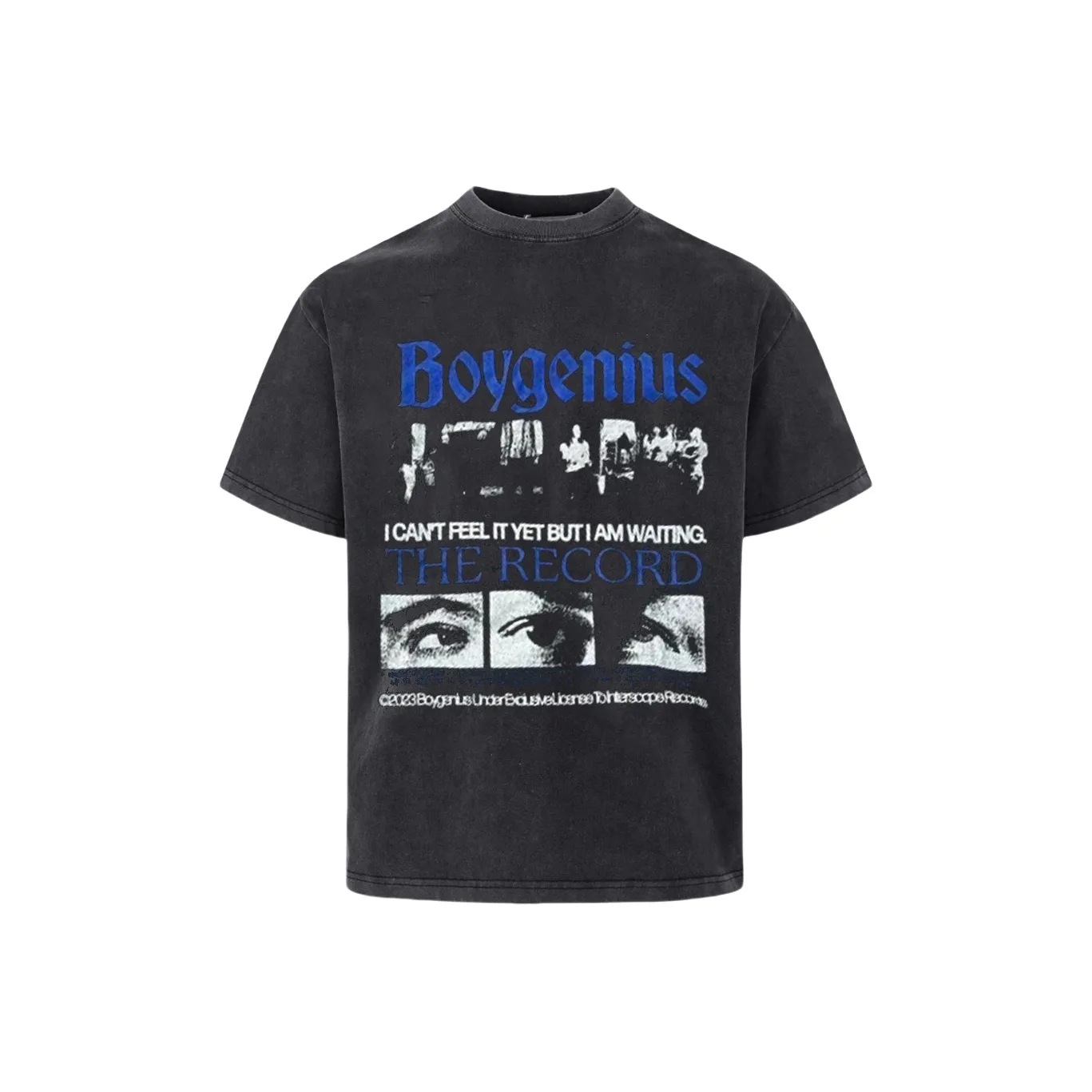 DOGANSON Промытый черный Унисекс Футболка