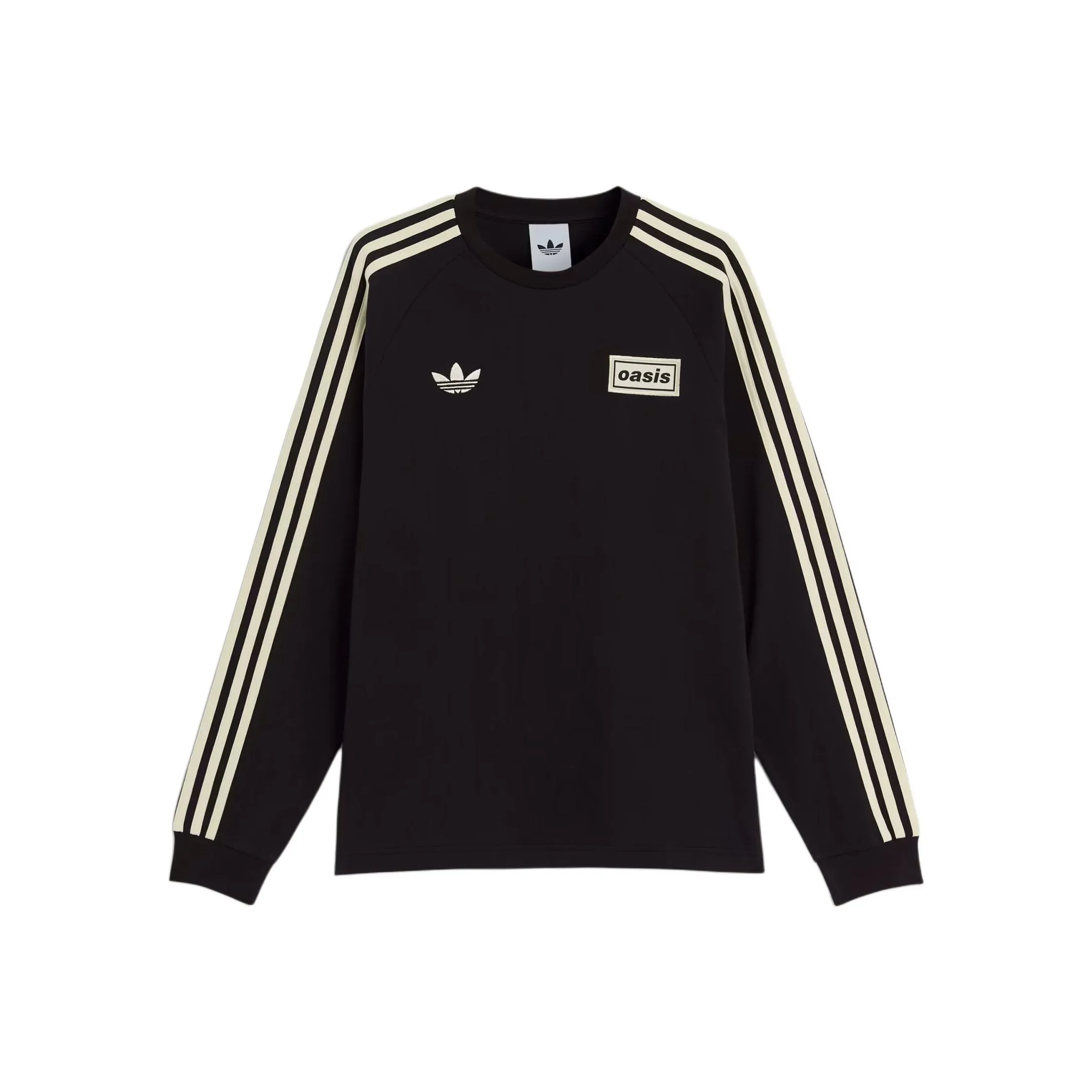 Adidas Originals x OASIS 3 Stripes SS25 TOUR T Рубашка Унисекс Черный