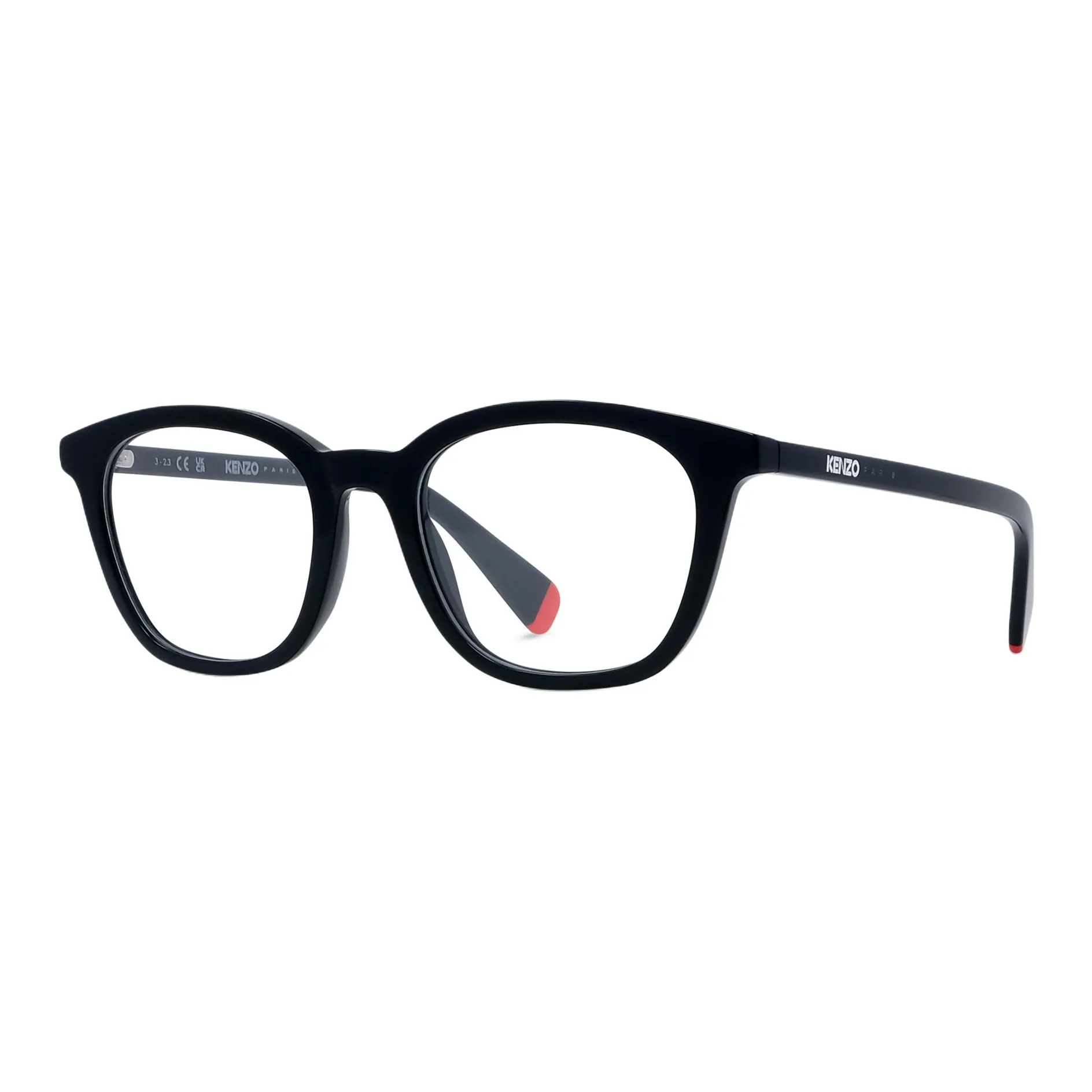 KENZO Ацетатный лист Квадратные оправы для очков Унисекс Черный