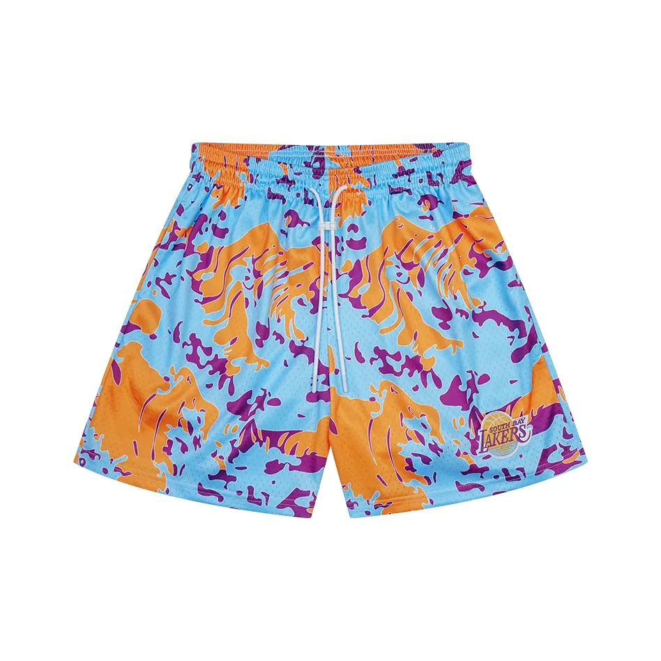 BKCXZICE Лейкерс Камуфляж Унисекс Спортивные шорты