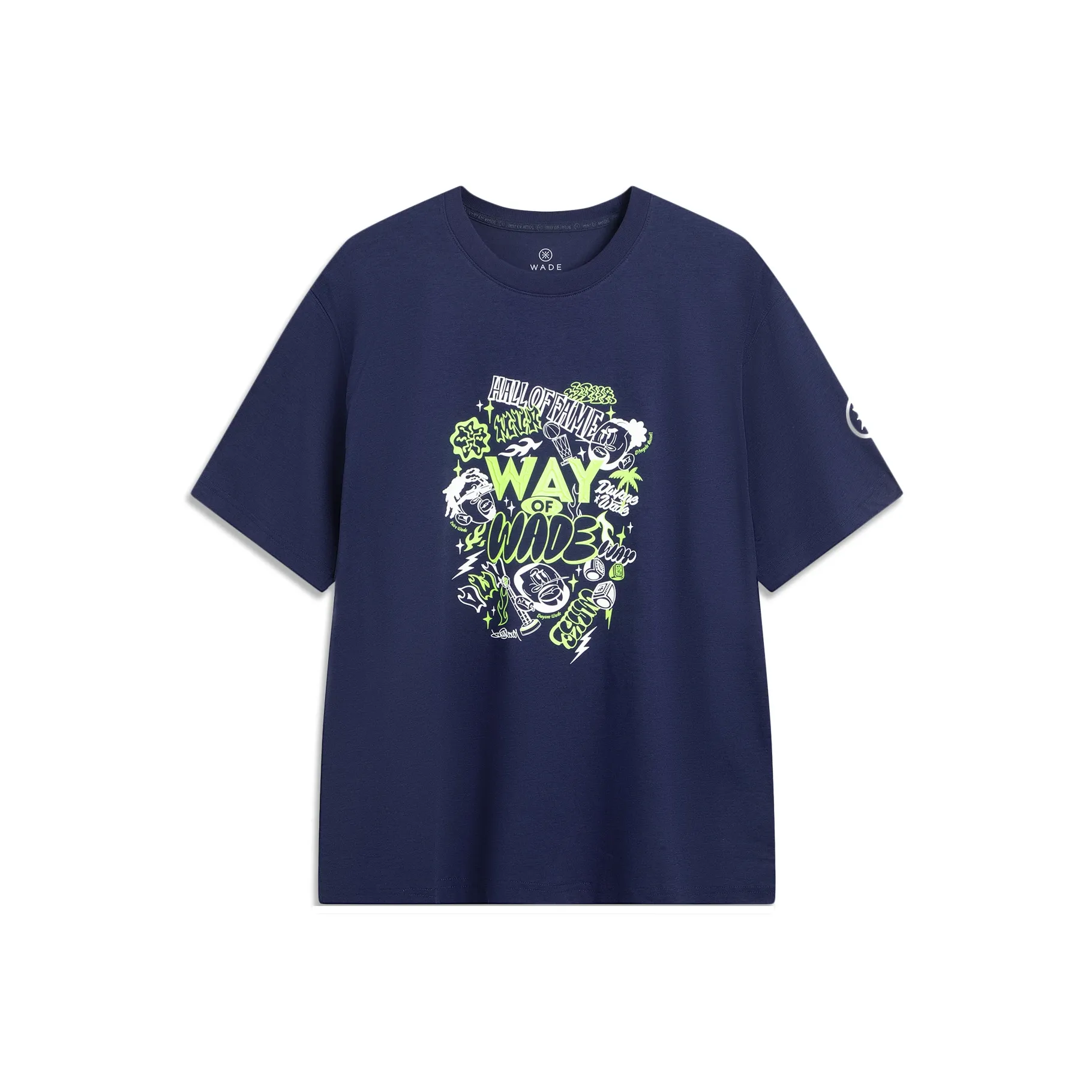 LINING x Jay Flow T-Shirt Мужской Темный Корабельный Синий