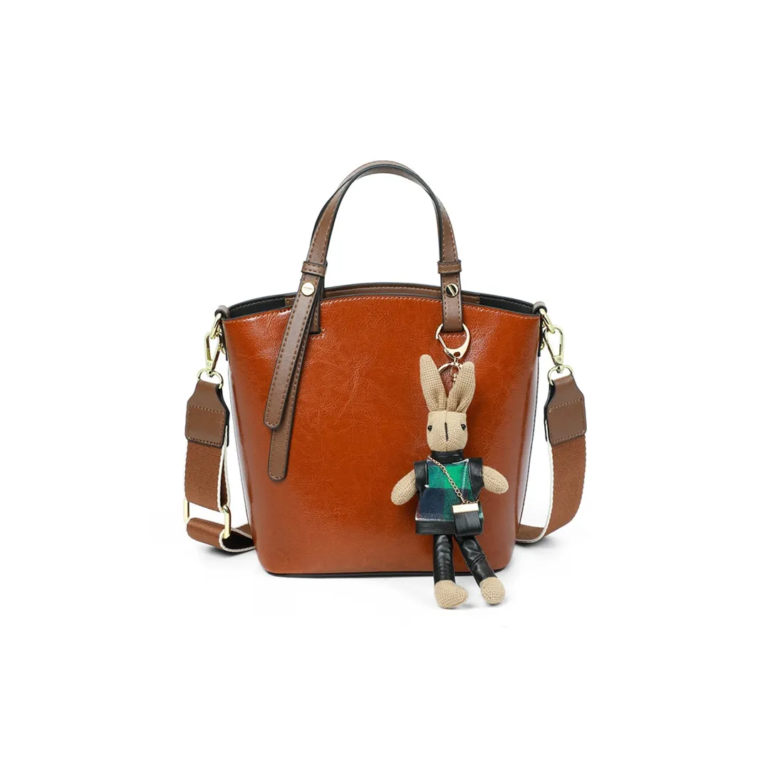 PESASRIE Сумка из коровьей кожи женская винтажный коричневый