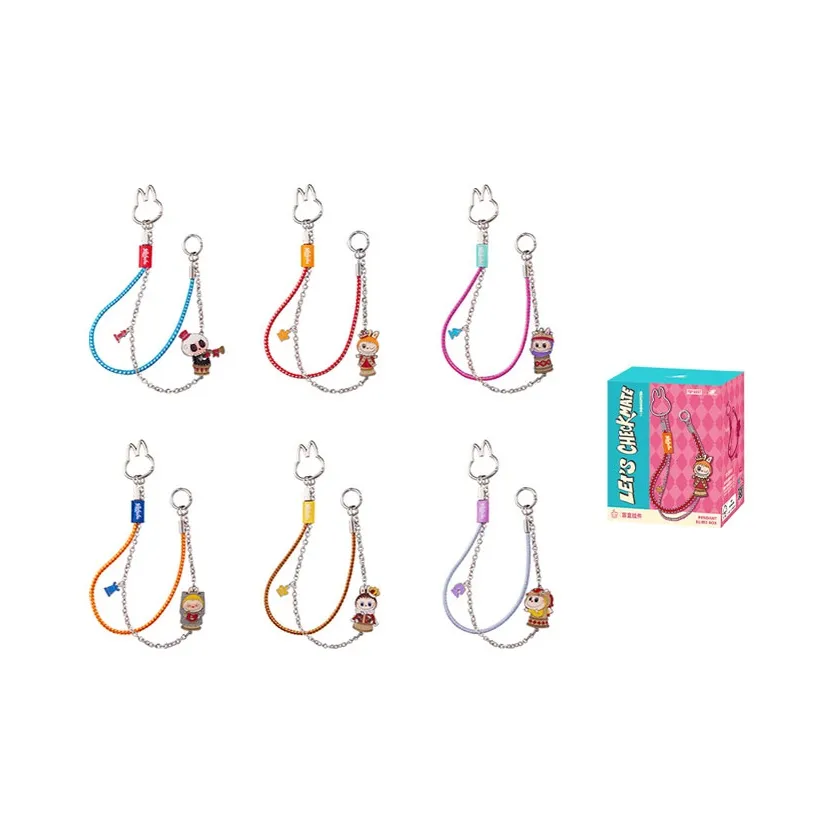 POP MART THE MONSTERS Chinese Chess Adventure Collection Pendant Blind Box Products Single Mystery Box/Full Box 6 Pcs
