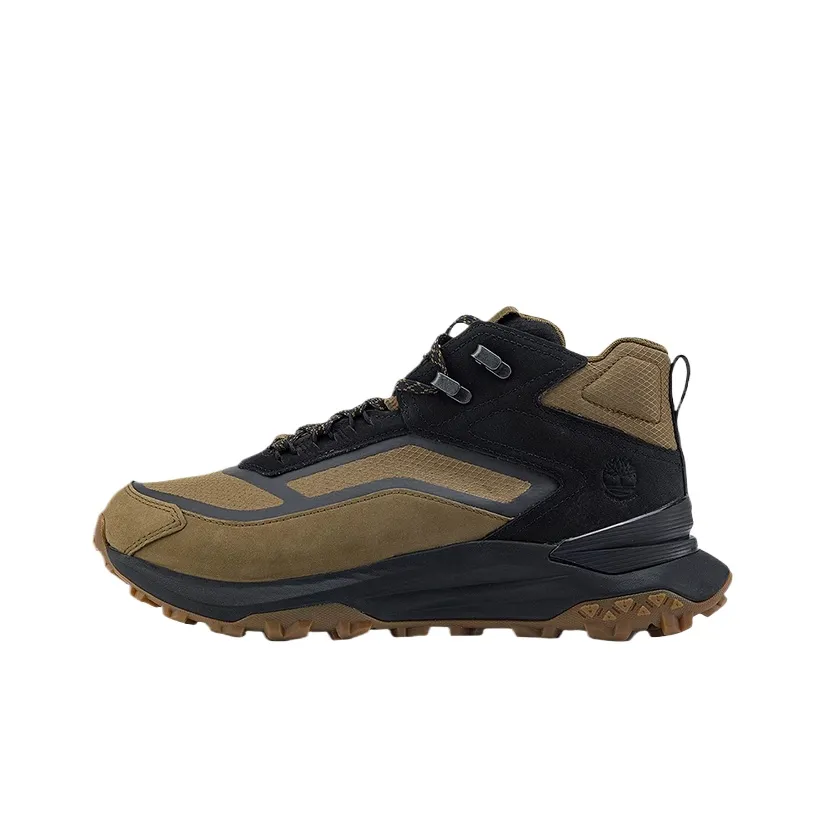 Timberland Motion Access Водонепроницаемый Поддержка Легкий Отскок MID Топ Походная обувь Мужская Оливково-зеленый