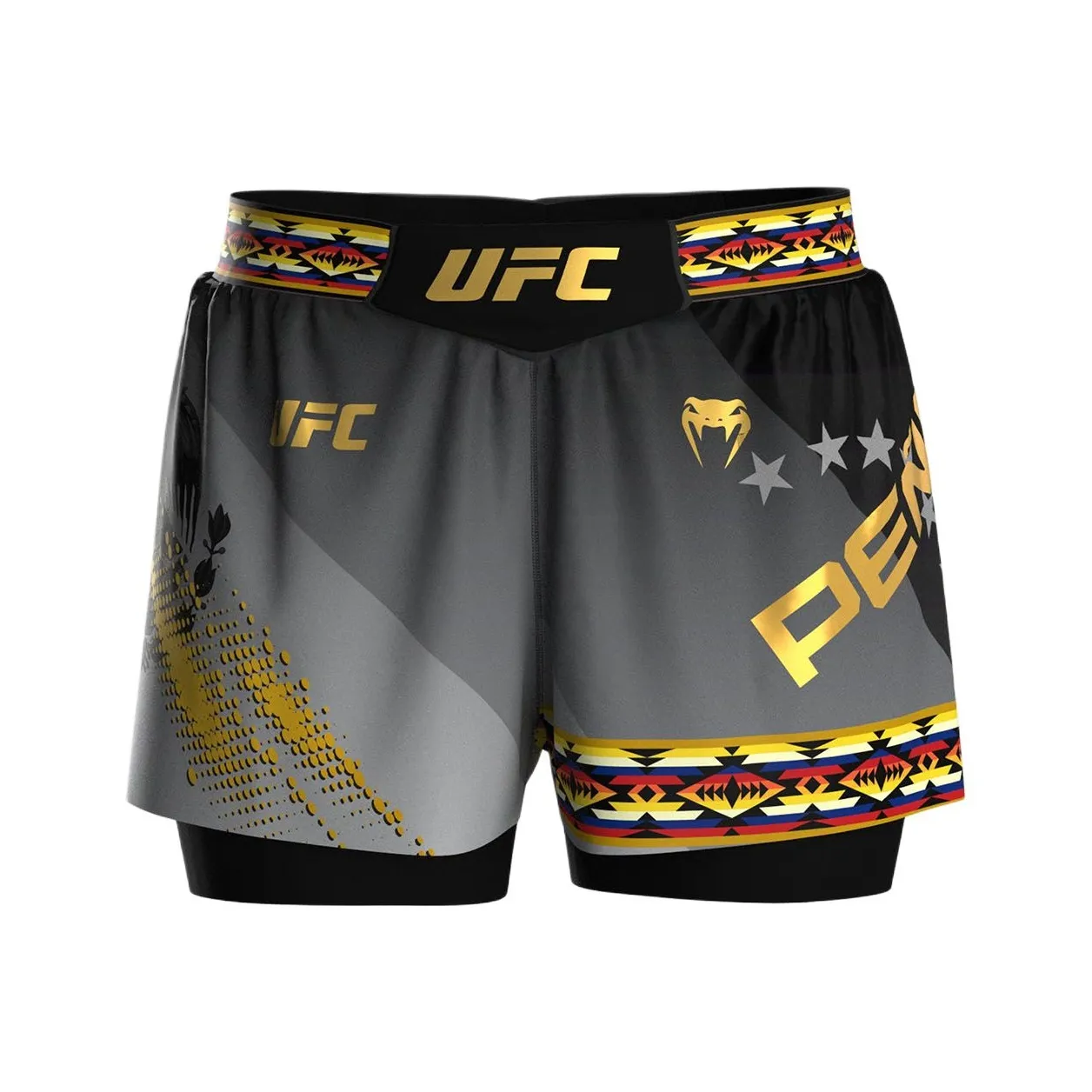 VENUM Серо-золотой 622 Женские спортивные шорты