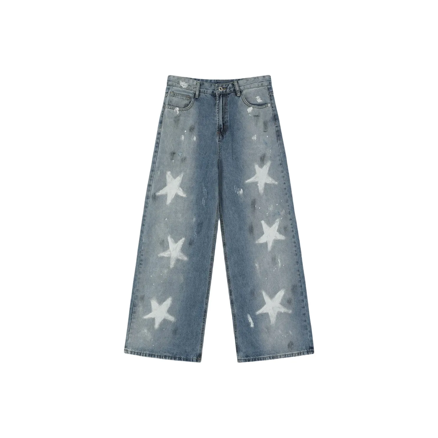 UNDERTIDES Blue Unisex Jeans UNDERTIDES Синий Унисекс Джинсы