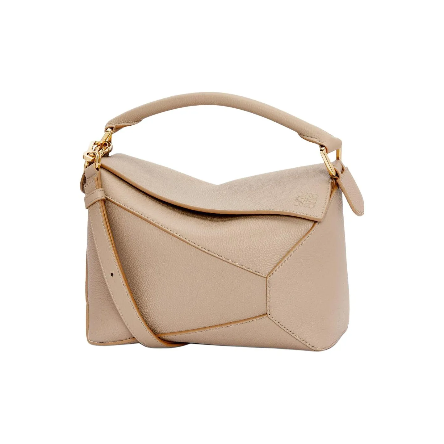 LOEWE Soft Grain Cow Leather Shoulder Bag, Crossbody Bag, Handbag Trumpets Women's Sand