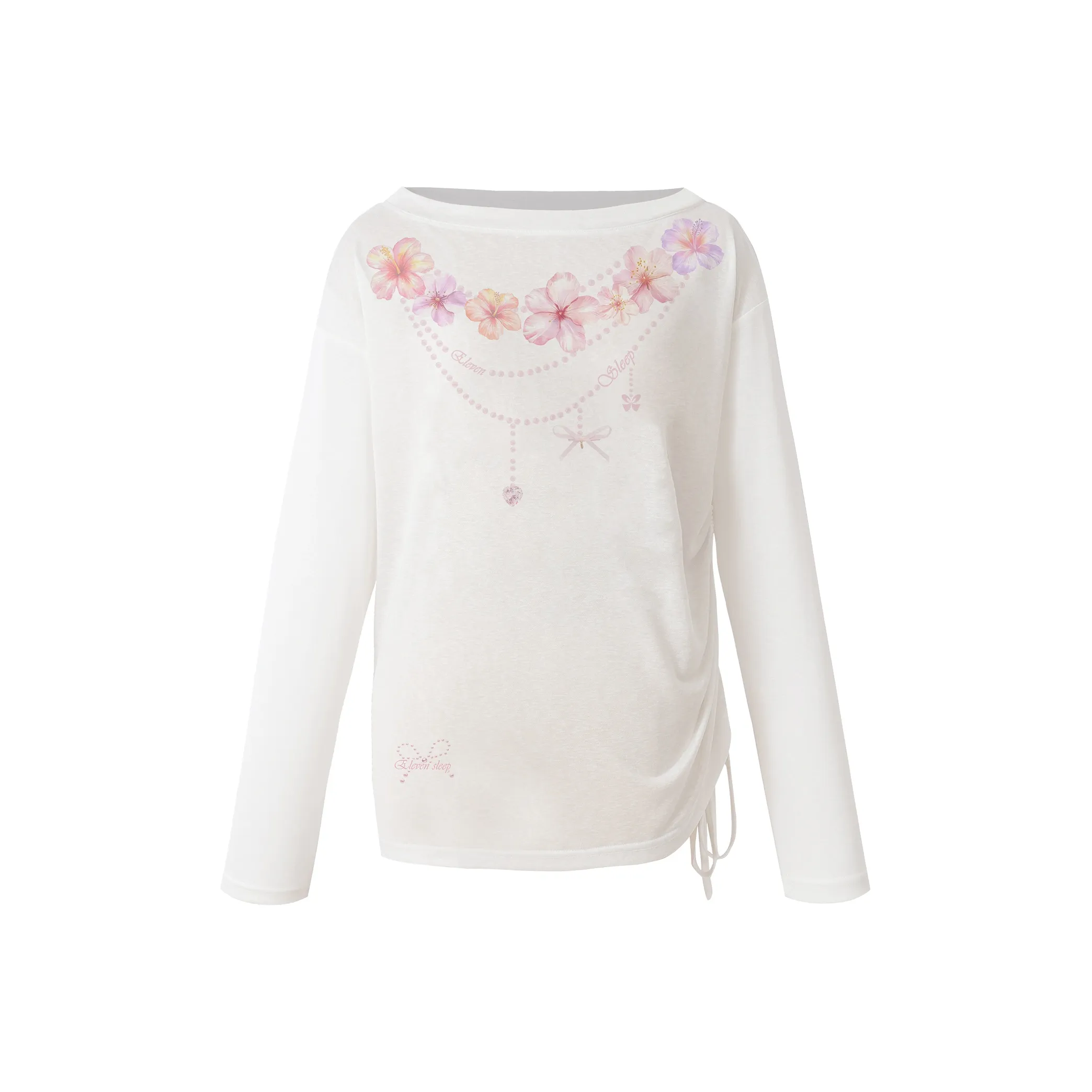 ELEVEN SLEEP Белая Женская Футболка