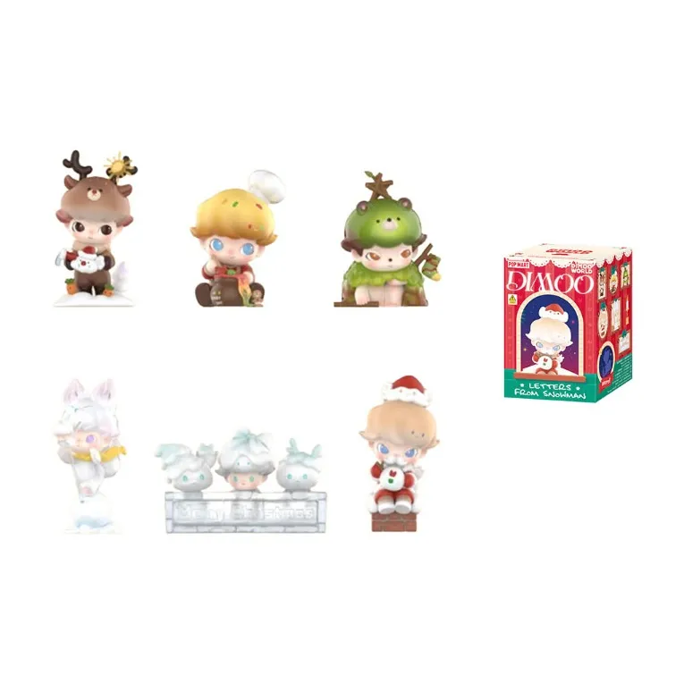 POP MART DIMOO Snowman's Letter The 202 Edition Mystery Boxes Single Mystery Box/Full Box 6 Pcs