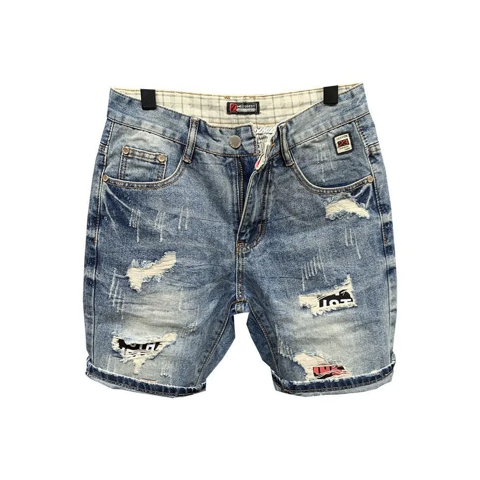 ZMHT Blue Unisex Джинсовые шорты