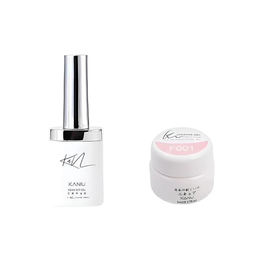 KANIU Лаковый гель для ногтей M016 Премиум Кожа Флатеринг Французский Розовый F001