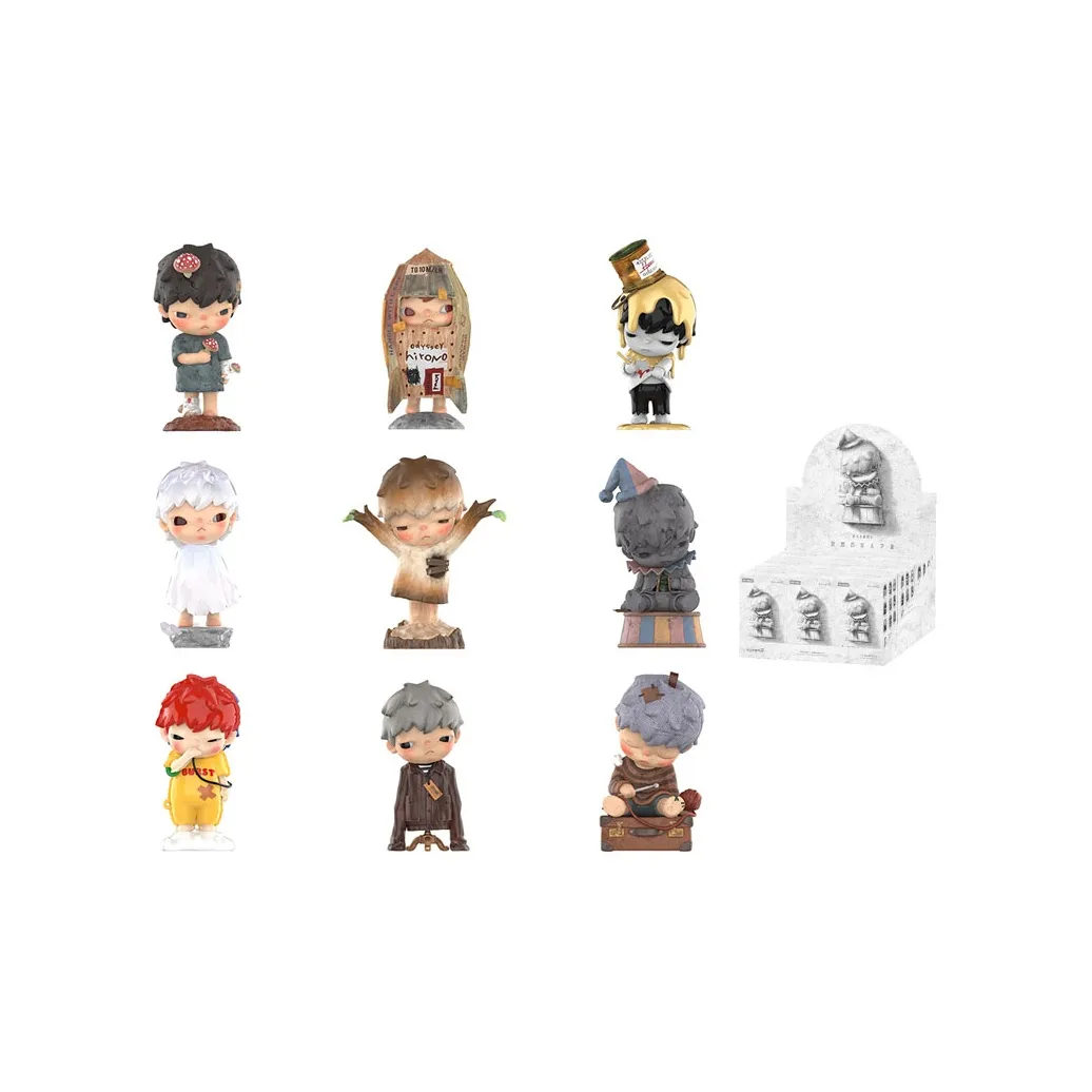 POP MART Hirono 5th Generation Reshaping Коллекция Слепые коробки Один Blind Коробка Целая коробка 9 шт