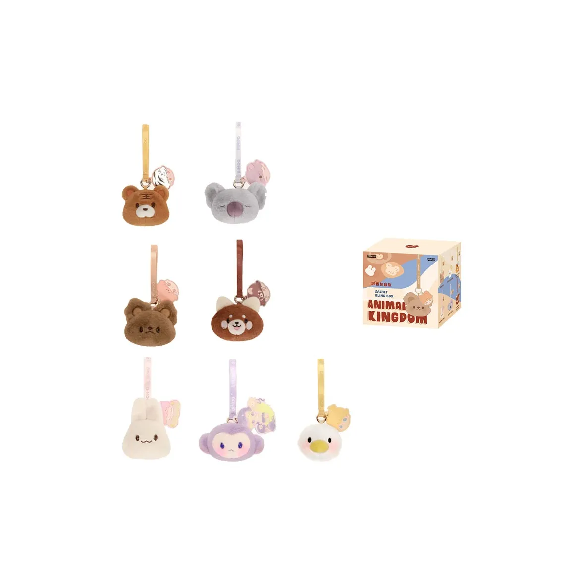 POP MART Dimoo Animal Kingdom Collection Ароматизированный саше подвеска слепые коробки одиночный Mystery коробка полная коробка 6 шт