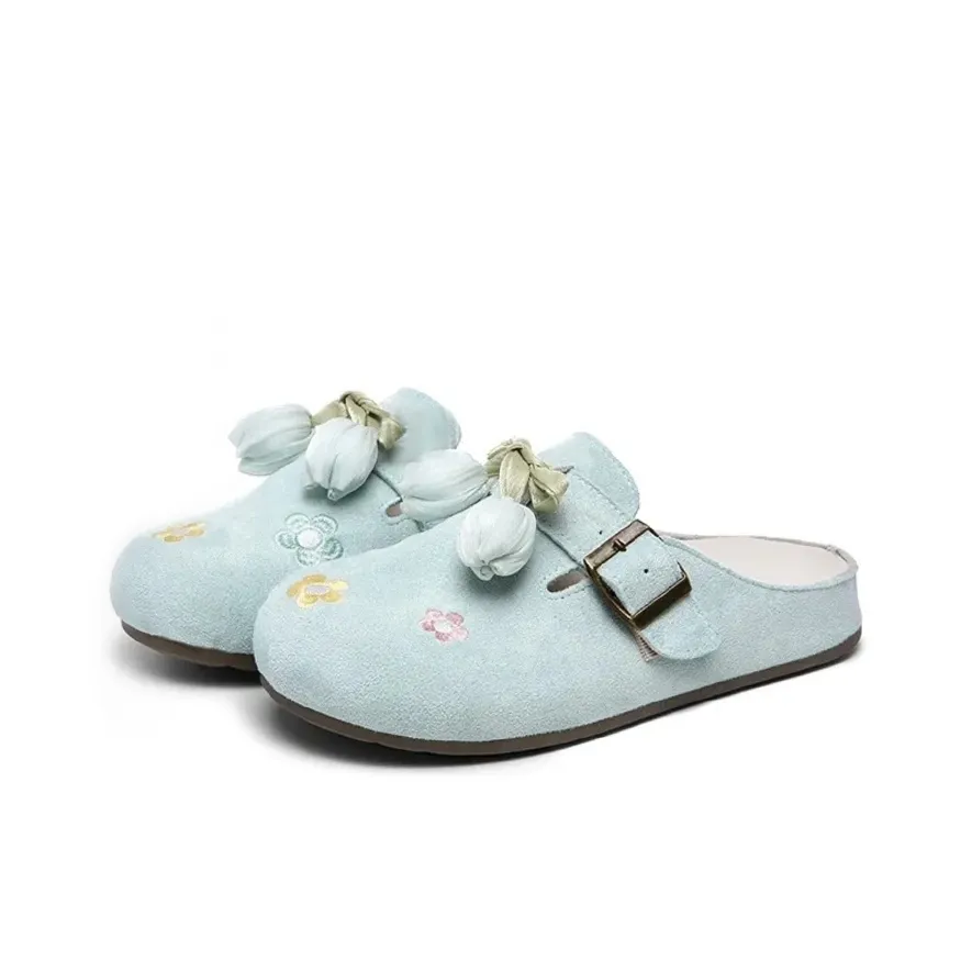 OLDDESIRE Антизапахивающие Домашние тапочки Женские Birkenstock Синий